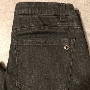 Democracy Black “Glitter” Sparkle Jeans - New